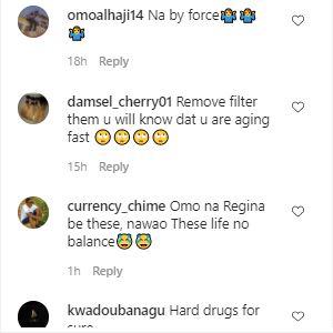 "Na drugs" - Reactions as Regina Daniels struggles to walk in heels (Video)