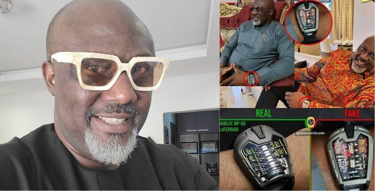 Dino Melaye dragged for showing off fake Hublot wristwatch