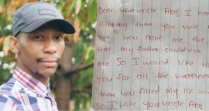"You gave me love that my father couldn't" - Man shares touching note from niece