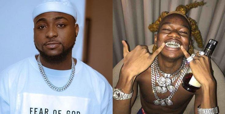 Davido replies upcoming artiste who accused him of stealing his slang