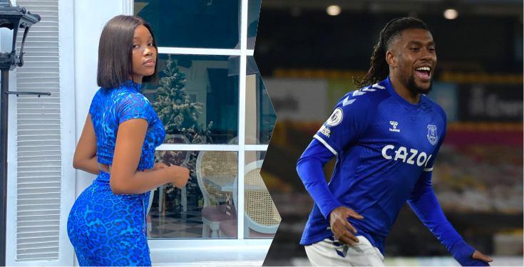 A Twitter user, Jessica Levi has shared chats of herself from 2018 shooting her shots at international footballer, Alex Iwobi.