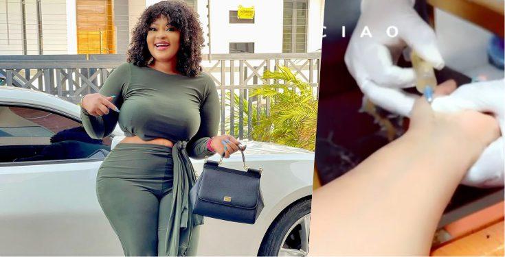 Actress Biodun Okeowo hospitalized weeks after acquiring two luxury cars (Video)