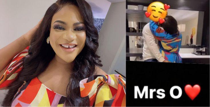 "Mrs O" - Nkechi Blessing hints at marriage as she shares video with mystery man