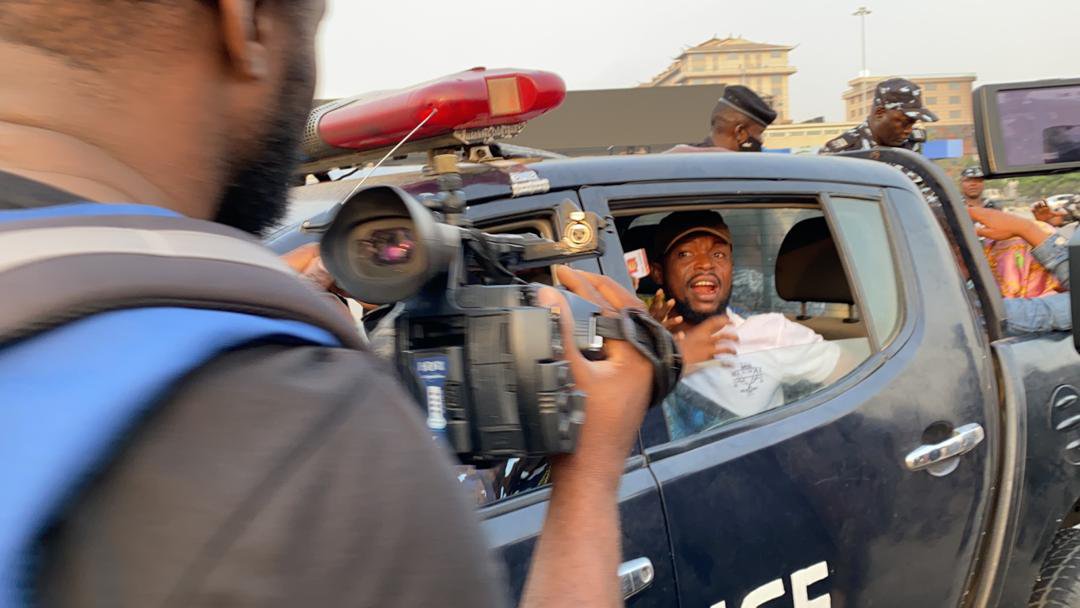 Macaroni and other protesters arrested