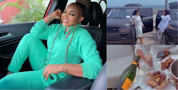 Mercy Aigbe and friend flaunt their Range Rover, calls it RR Geng (Video)