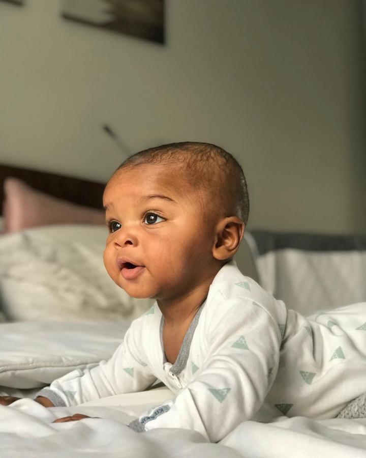 BBnaija Mike shares stunning photos of his son ahead of 6months birthday