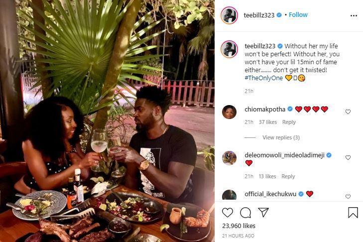 "My healer" - Tiwa Savage's ex, Teebillz gushes over new woman