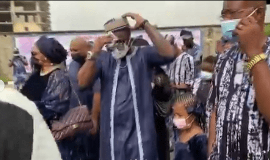 Peter Okoye's father in-law laid to rest amid tears and mourning