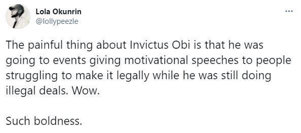 Reactions as motivational speaker, Invictus Obi bags 10 years jail over $11m fraud