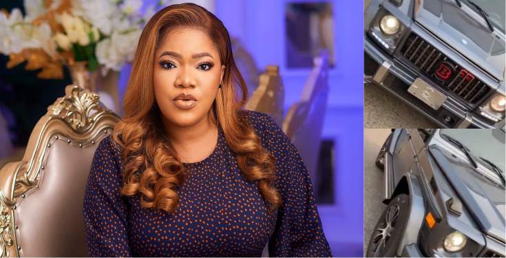 Toyin Abraham acquires brand new Mercedes-Benz G-wagon (Video)