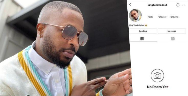 Instagram suspends Tunde Ednut's page for the third time