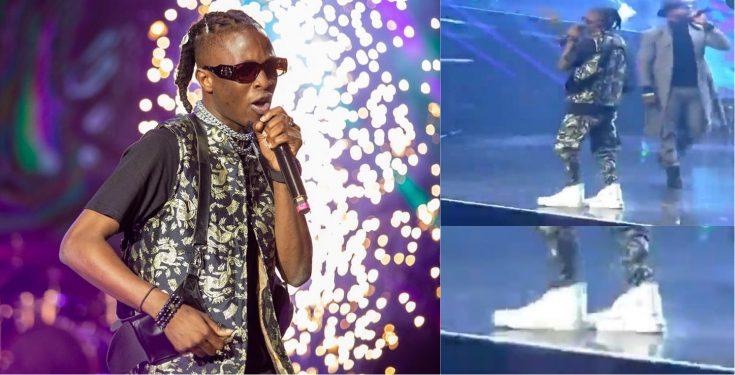 Laycon opens up on wearing 'big shoe' to Headies Awards