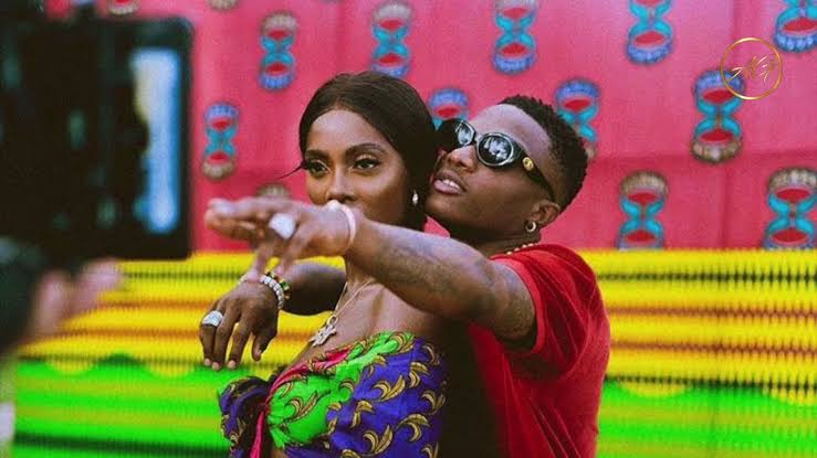 Tweet of Tiwa Savage and Wizkid