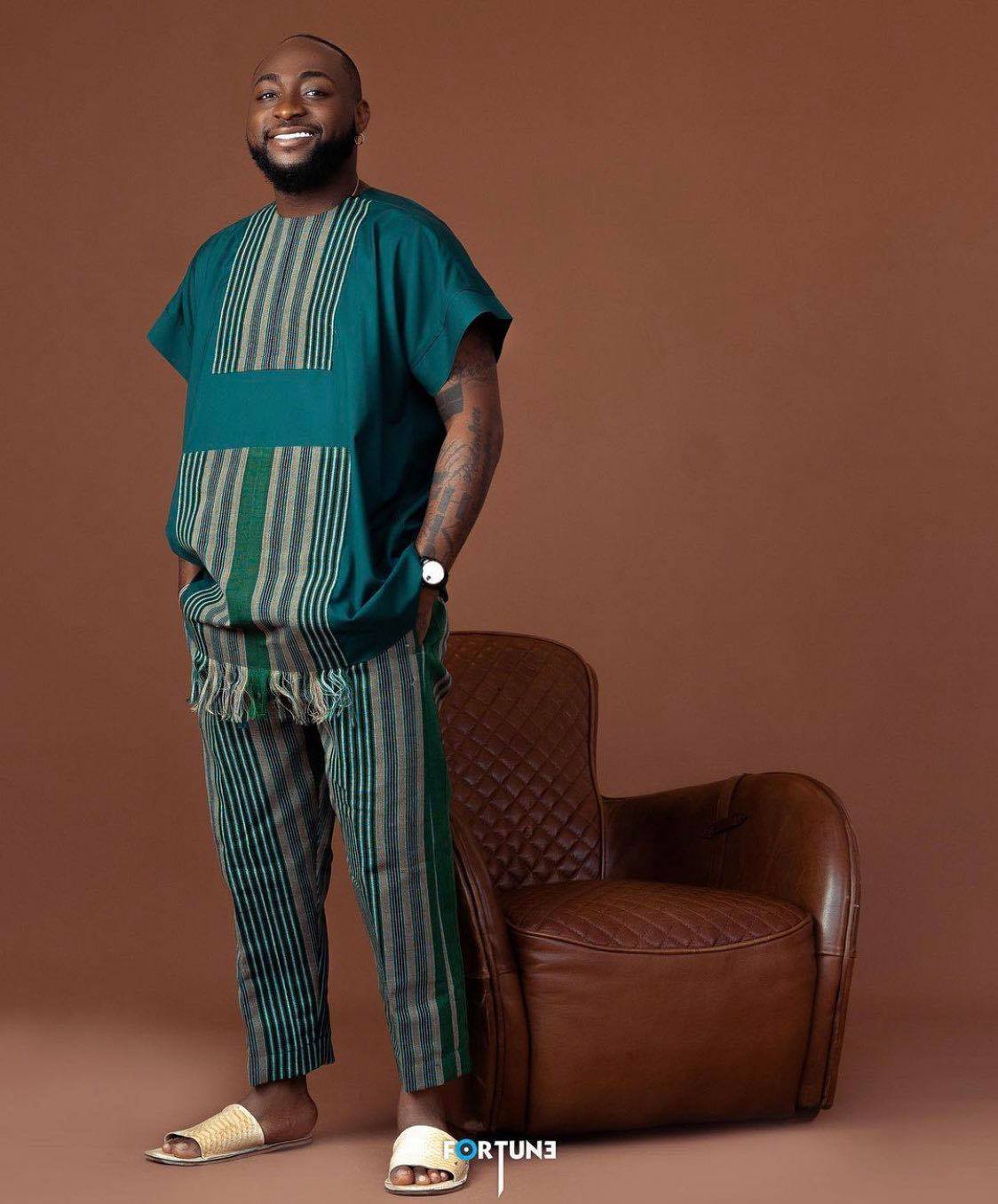 Davido and Zlatan Ibile dazzle as they rock native African attire (Photos)