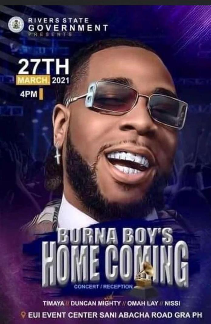 burna boy homecoming port harcourt