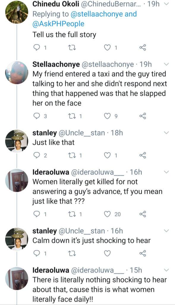 hits lady refusing name