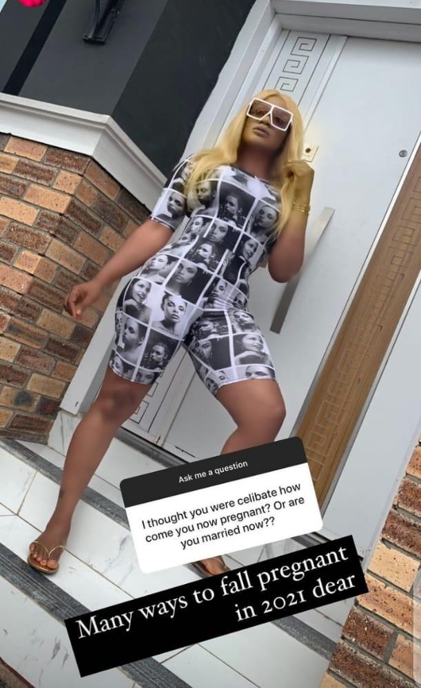 Pregnant Uche Ogbodo celibate