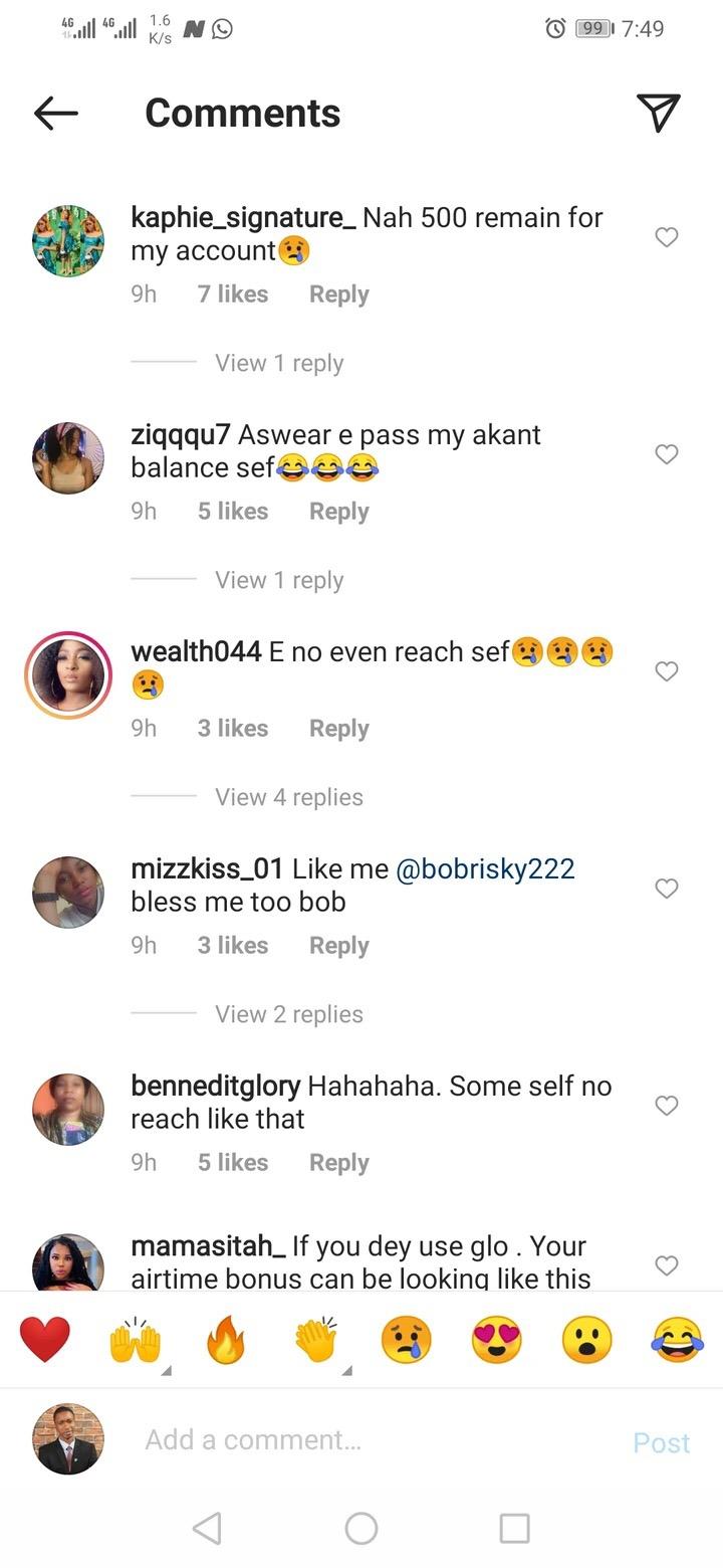 "My airtime balance is someone's bank balance" - Bobrisky flaunts N148K airtime, calls it someone else's bank balance