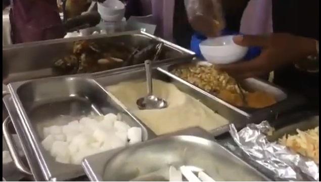 Man laments after event planner charged N400K for 'garri and fish' served at his wedding (Video)