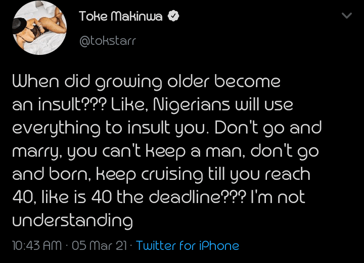 OAP Toke Makinwa People