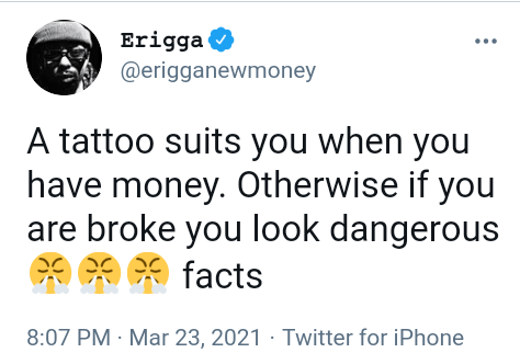 Tattoo suits rich people