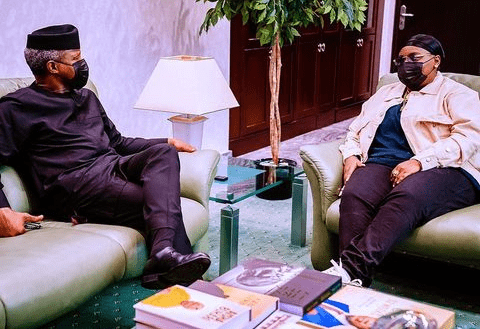 Teni visits VP Osinbajo