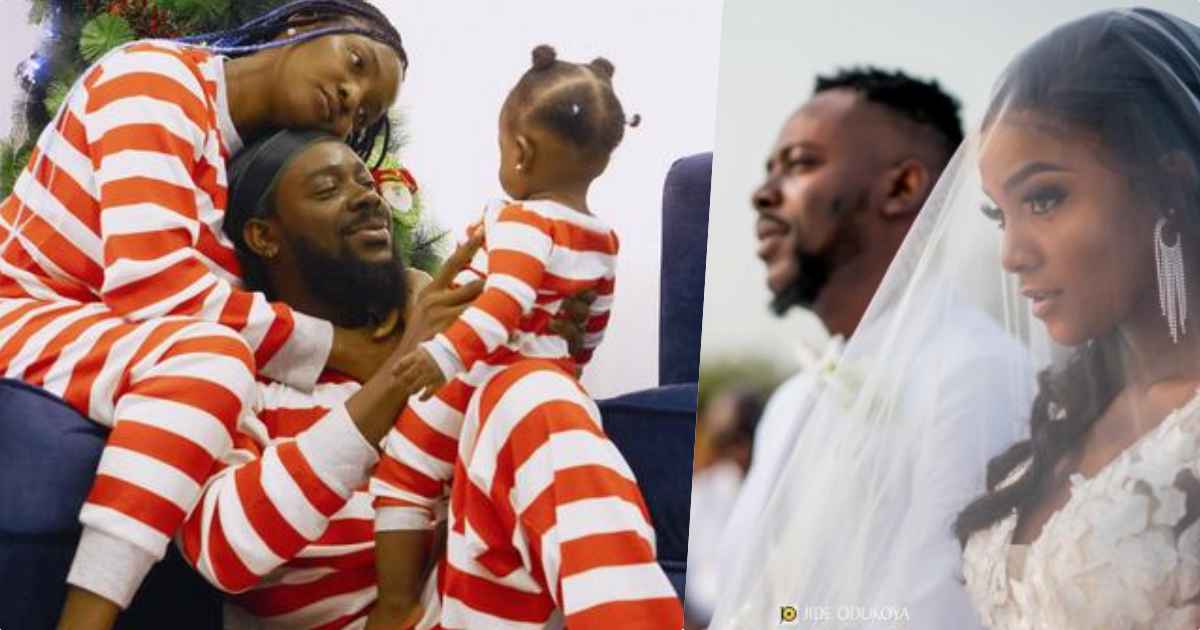 "Let them enjoy their marriage in peace" - Netizens react to Adekunle Gold's cheating saga