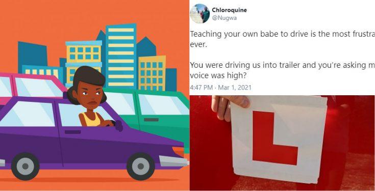 Men share hilarious experiences on teaching their women how to drive