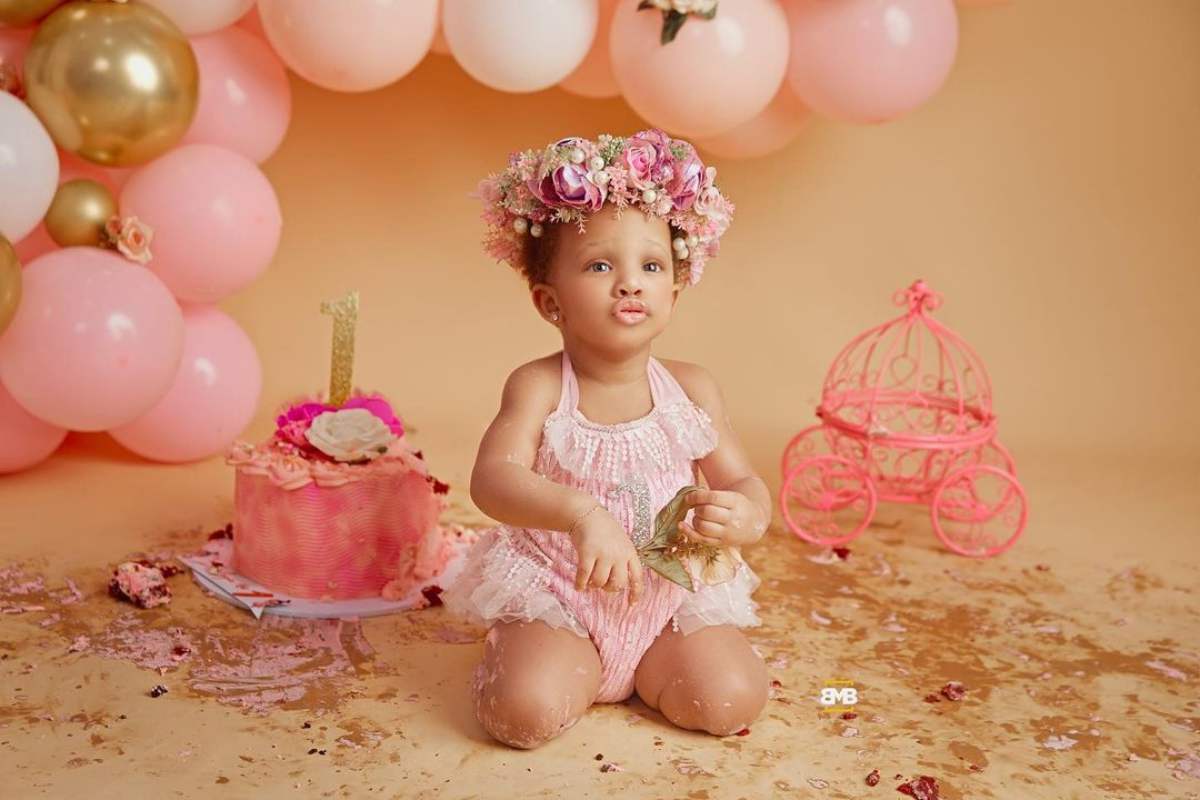 Bambam, Teddy A gush over daughter on her one year birthday (photos)