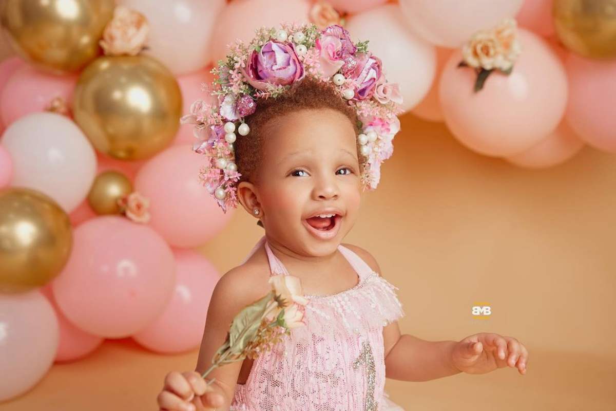 Bambam, Teddy A gush over daughter on her one year birthday (photos)
