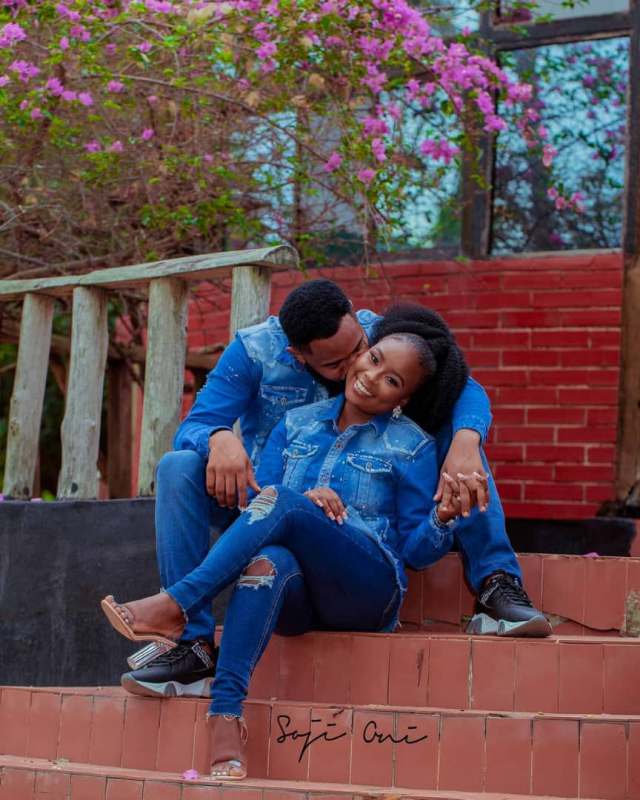 Comedian, Woli Arole releases pre-wedding photos with lover, Yemi