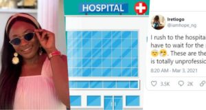 "I was asked to wait till the end of morning devotion" - Lady narrates emergency experience at hospital