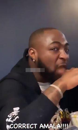 Davido Amala Sweating Enjoying