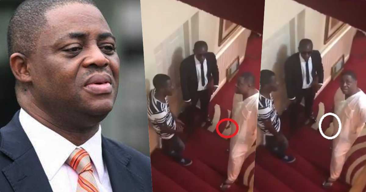 Femi Fani-Kayode caught on tape threatening staff with a hammer (Video)