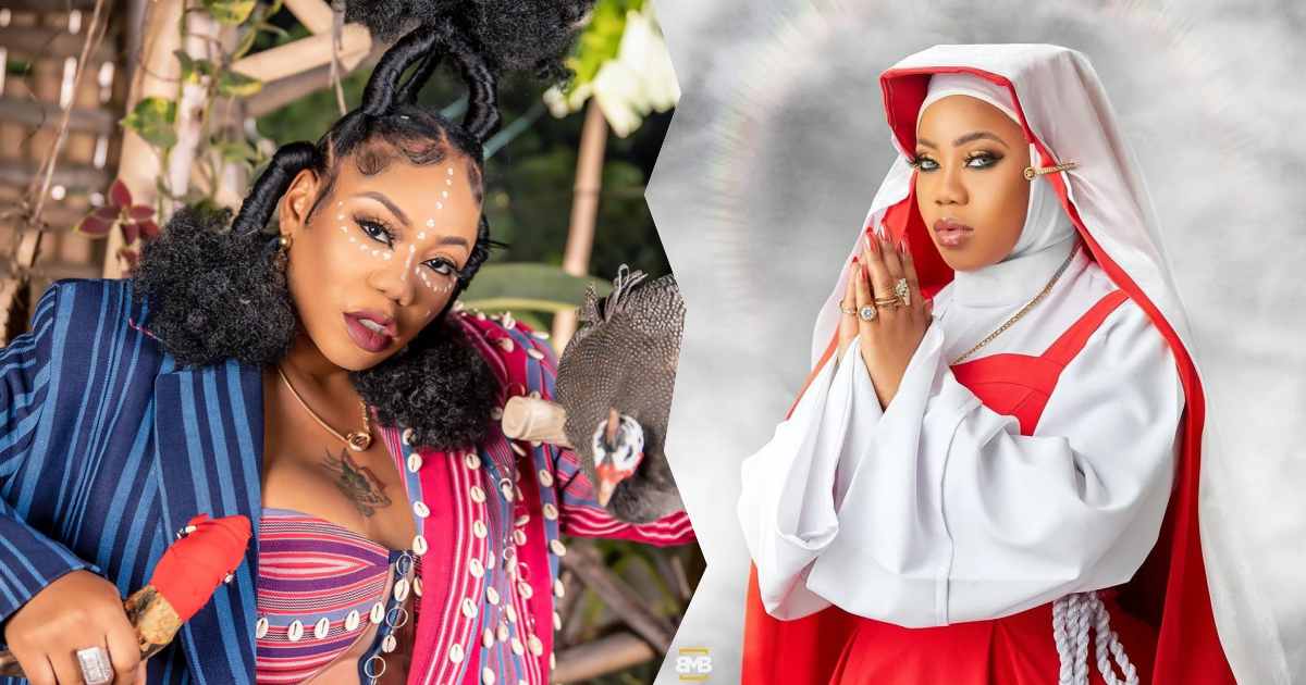 "A minute silence for everyone hurting because of me" - Toyin Lawani in new nun outfit