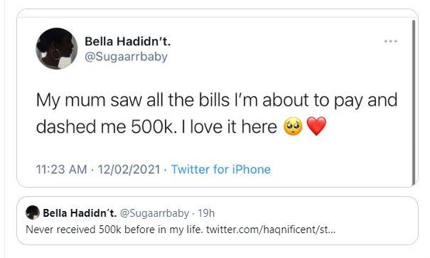 "I've never seen 500k in my life" - Lady caught after bragging of paying 500k on bills