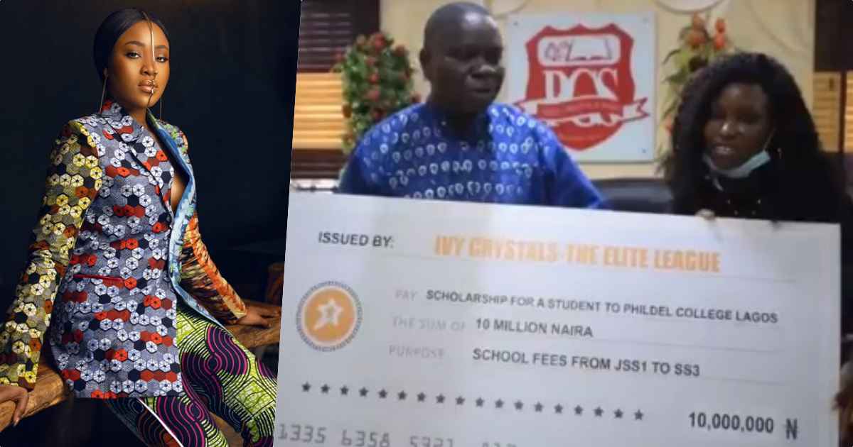 Elites gives N10M scholarship to a student in celebration of Erica's birthday (Video)