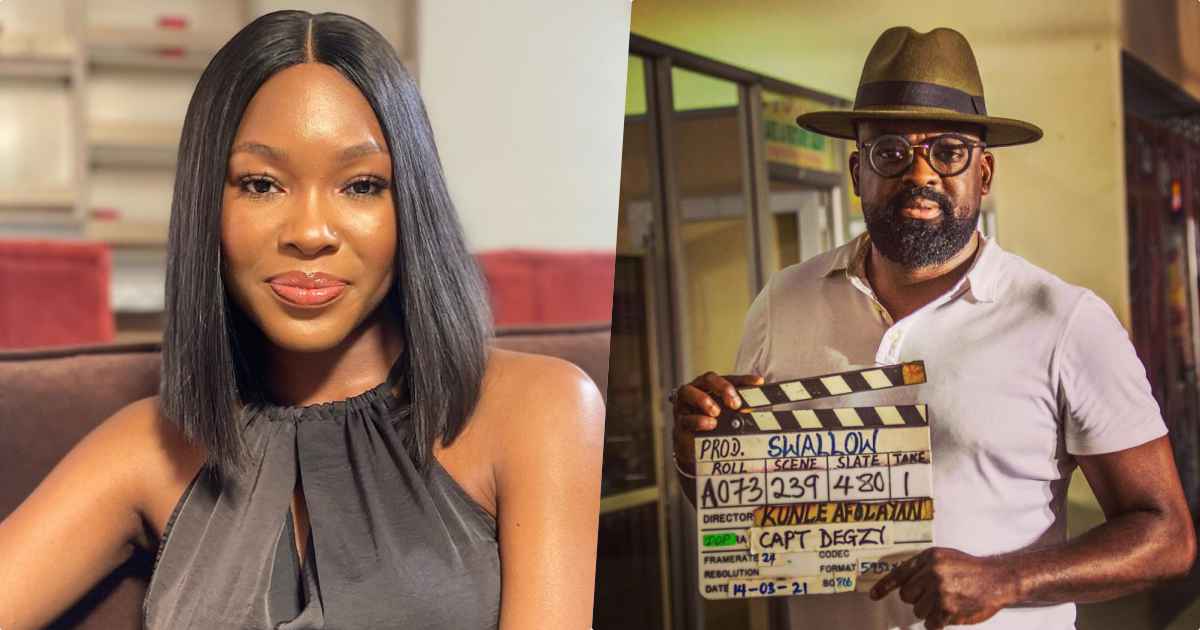 Vee reacts after fan pleads to filmmaker, Kunle Afolayan to consider her for a movie role