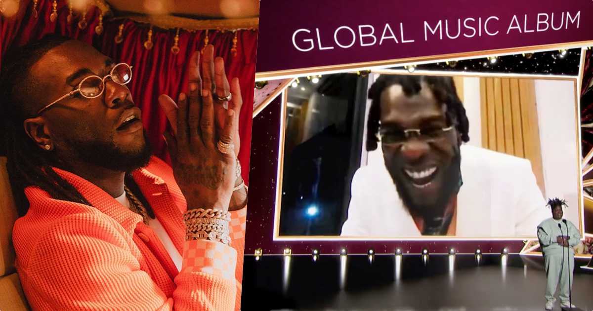 #Grammys: Burna Boy's 'Twice as Tall' wins 'Best Global Music' award