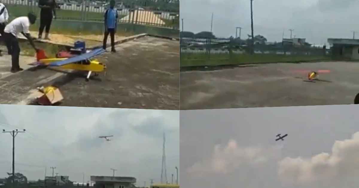Student builds prototype aeroplane from scratch in Bayelsa (Video)