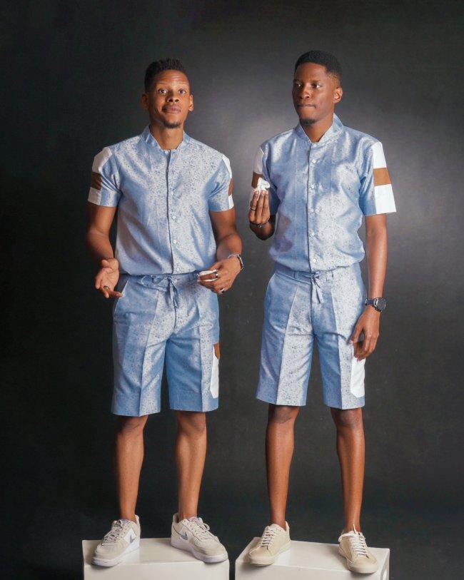 Elozonam and his twin brother recreates childhood photos on their birthday
