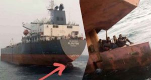 Port authorities nab four Nigerians hiding on rudder of a ship heading for Spain (Video)
