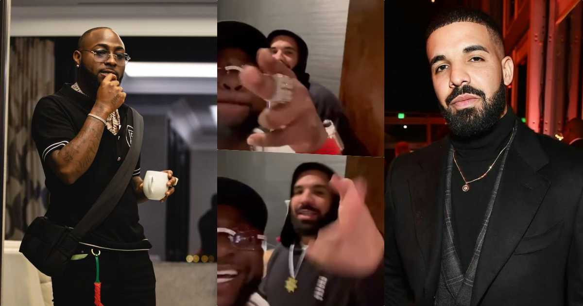 "O.B.O did all, your favorite can't!" - Reactions as Davido links up with Drake (Video)