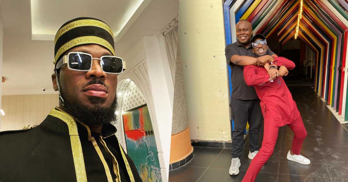 Singer, D’Banj and former manager, Bankuli reconcile (Video)