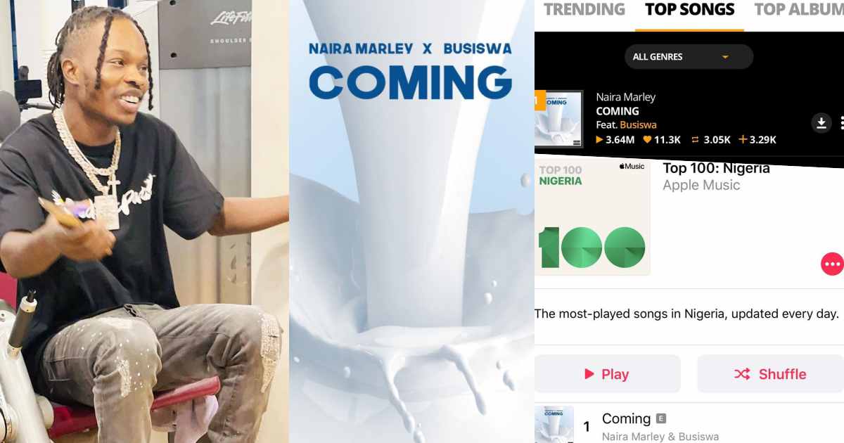 "No one is listening to 'Coming' yet it's streaming number 1" - Naira Marley reacts to criticism of his latest track