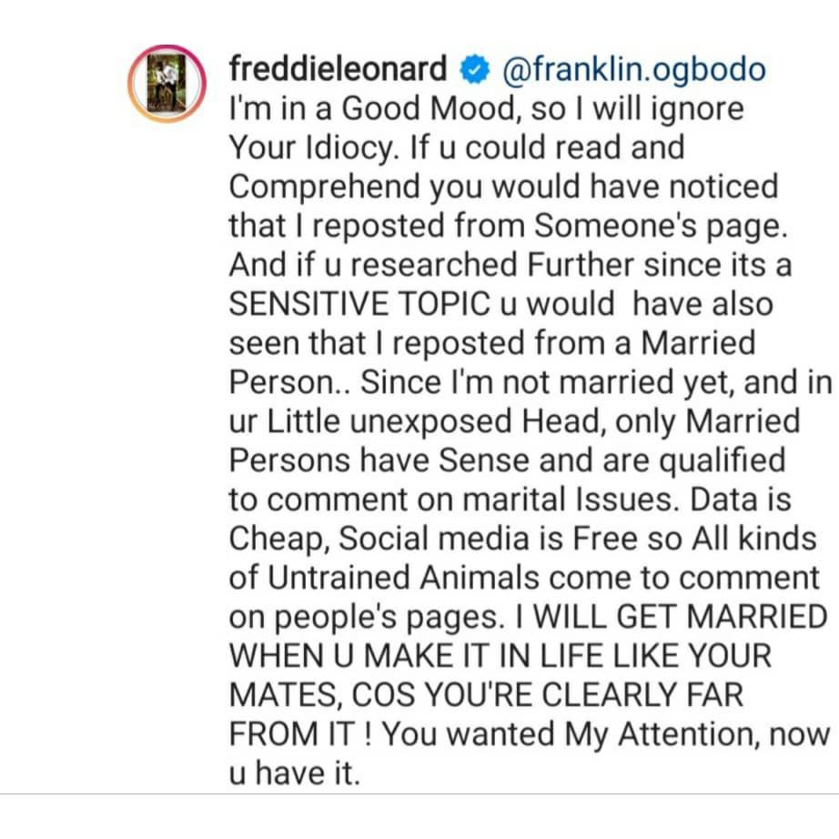 Frederick Leonard Follower Advice