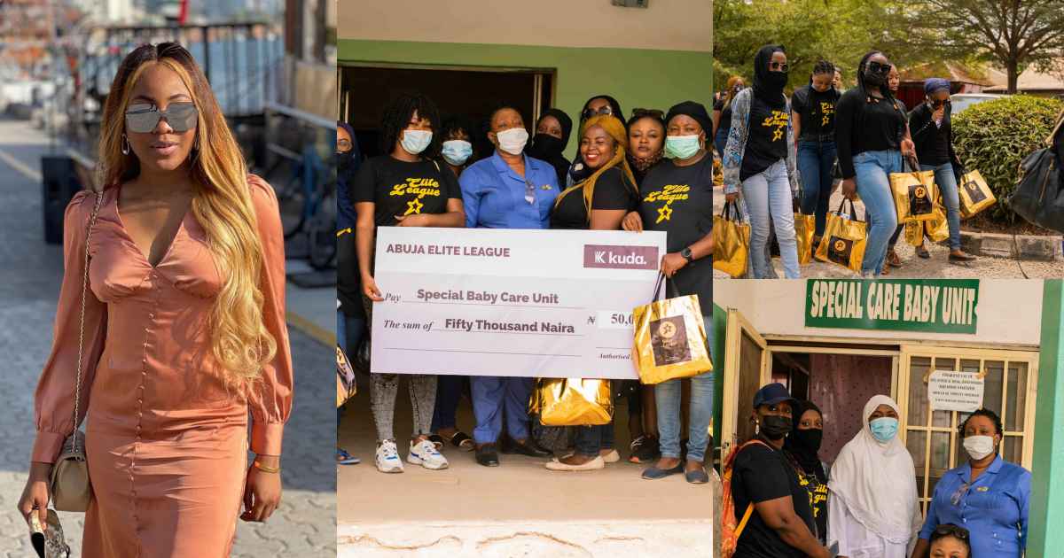 Abuja Elites present hospital with loads of gift in honor of Erica's birthday