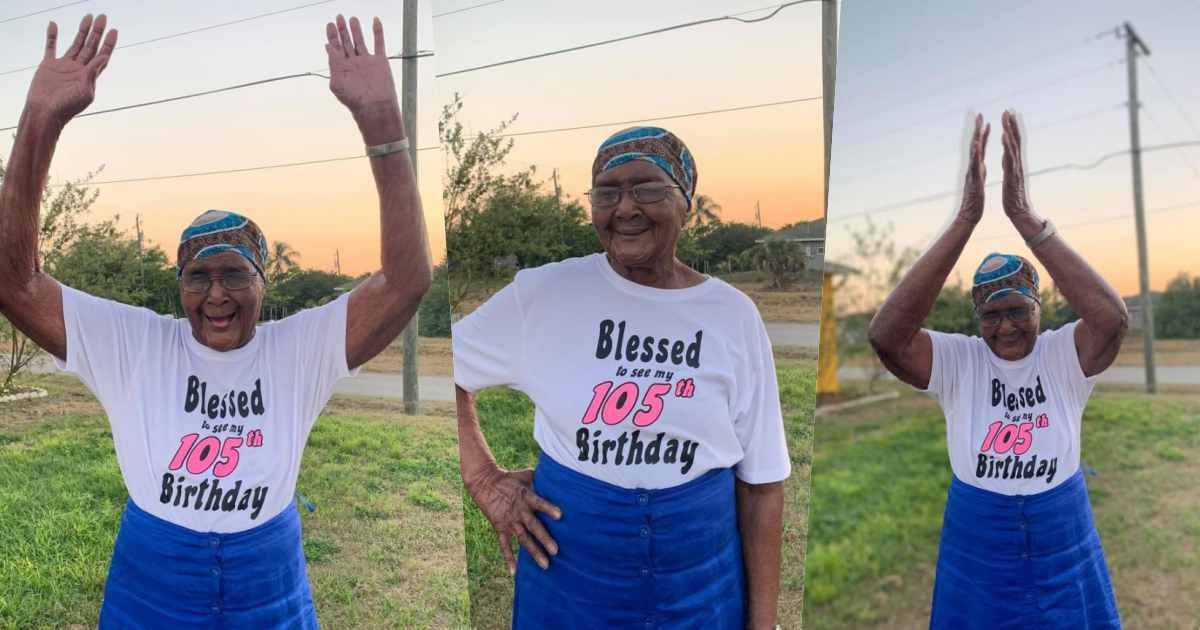 "Blessed to see my 105th birthday" - Ageless woman leaves social media users in shock