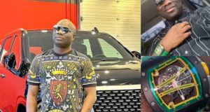 Mompha shows off N118m Richard Mille wristwatch (Video)