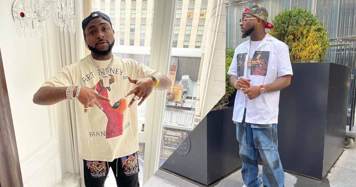 "Wetin this guy dey smoke" - Reactions as Davido comes up with another slang (Video)